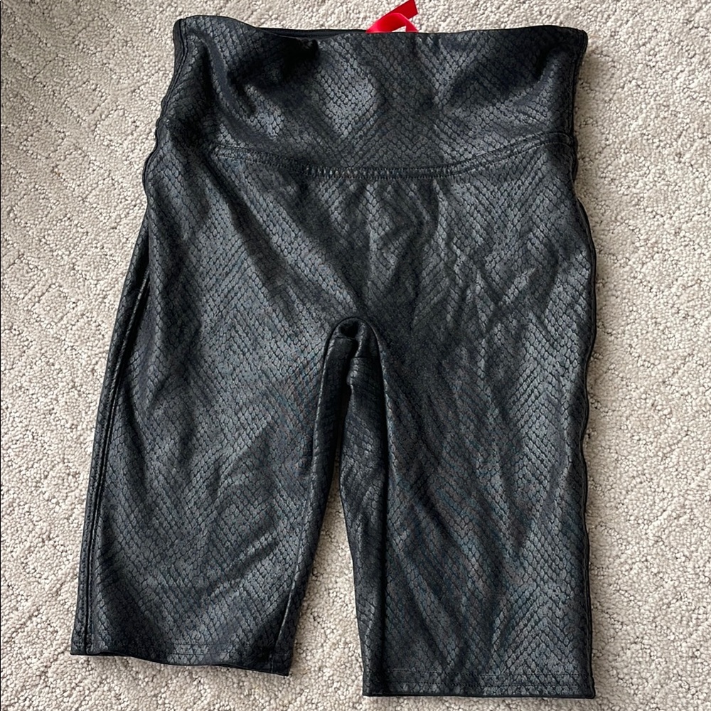 Spanx Black High-Waisted biker shorts